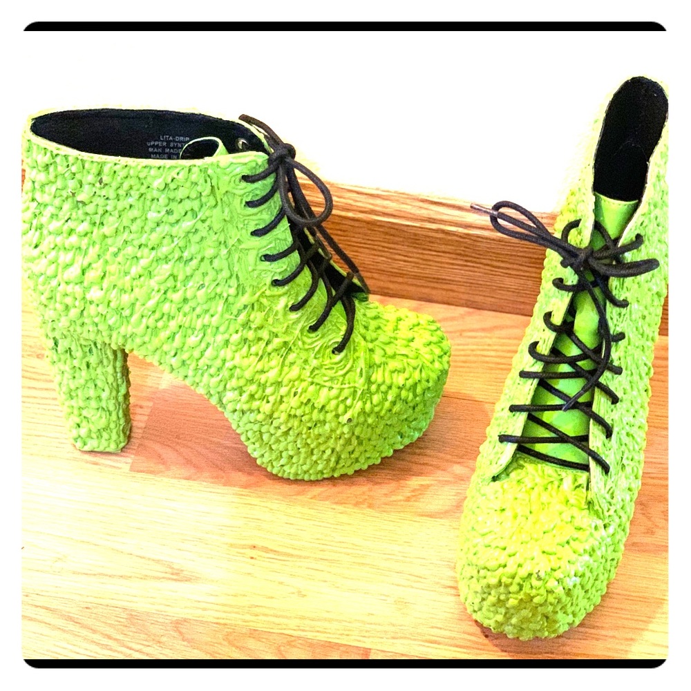 Slime green Jeffrey Campbell Litas